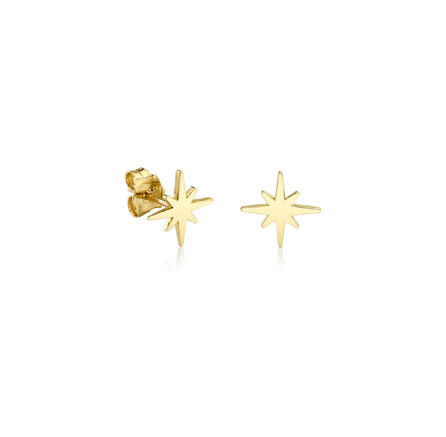 Pure Gold Tiny Starburst Stud - Sydney Evan Fine Jewelry
