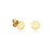 Kids Collection Pure Gold Tiny Happy Face Stud