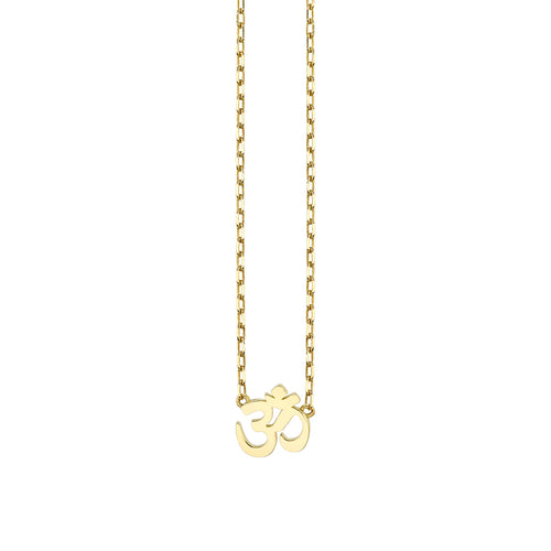 Pure Gold Tiny Om Necklace
