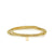 Pure Gold Tiny Initial on Gold Beads