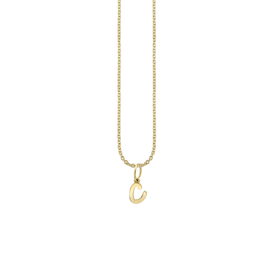 Pure Gold Tiny Initial Charm - Sydney Evan Fine Jewelry