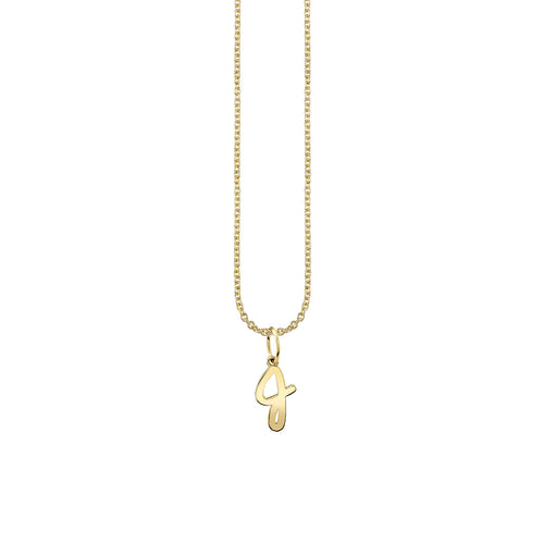 Pure Gold Tiny Initial Charm
