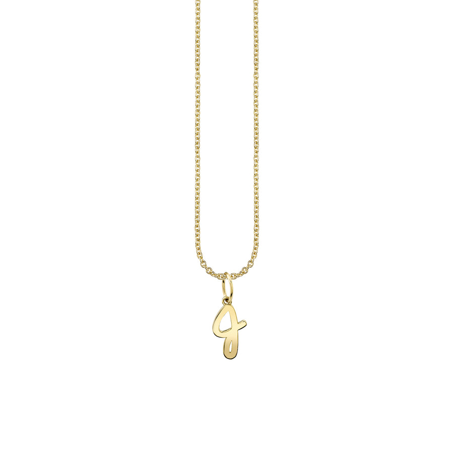 Pure Gold Tiny Initial Charm - Sydney Evan Fine Jewelry