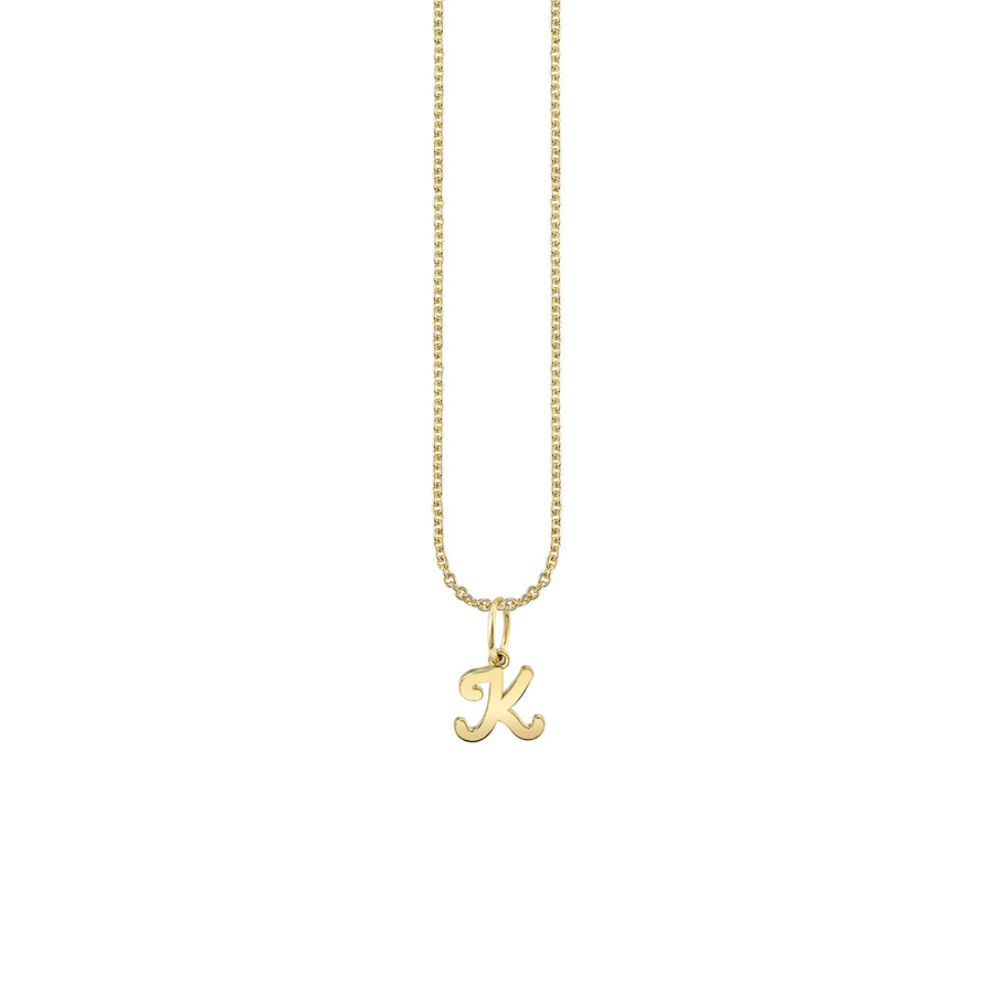 Pure Gold Tiny Initial Charm - Sydney Evan Fine Jewelry