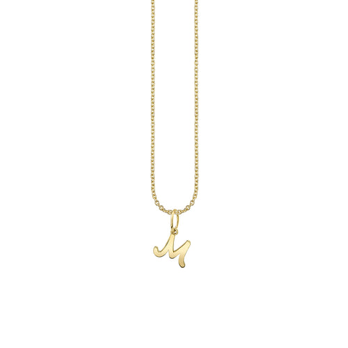 Pure Gold Tiny Initial Charm