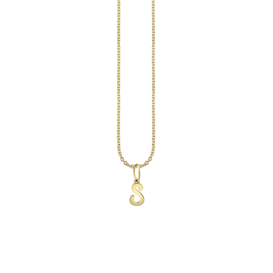 Pure Gold Tiny Initial Charm - Sydney Evan Fine Jewelry