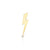 Gold & Diamond Lightning Bolt Brooch