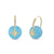Gold & Diamond Starburst Aquamarine Earrings