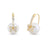 Gold & Diamond Butterfly Pearl Earrings