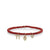 Gold & Diamond Love and Protection Multi-Charm on Red Bamboo