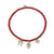 Gold & Diamond Love and Protection Multi-Charm on Red Bamboo