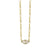 Gold & Diamond Extra Large Bezel Eye Necklace