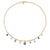 Gold & Diamond Enamel Multi-Charm Necklace