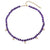 Gold & Diamond Multi Flowers & Rondelles Amethyst Necklace