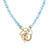 Gold & Diamond Lucky Aquamarine Necklace