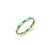 Gold & Gemstone Baguette and Bezel Eternity Ring