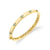 Gold & Diamond and Turquoise Multi Eye Bangle