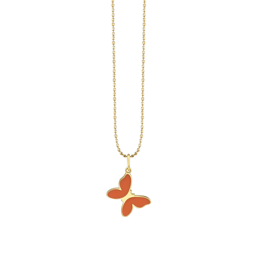 Gold & Enamel Small Butterfly Charm - Sydney Evan Fine Jewelry