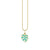 Gold & Enamel Monstera Leaf Charm