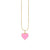 Gold & Enamel Small Heart Charm