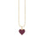 Gold & Enamel Small Heart Charm