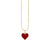 Gold & Enamel Small Heart Charm