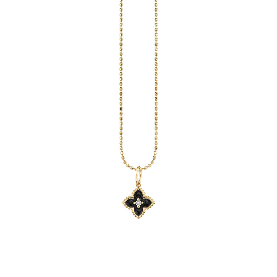 Kids Collection Gold & Diamond Mini Moroccan Flower Necklace - Sydney Evan Fine Jewelry