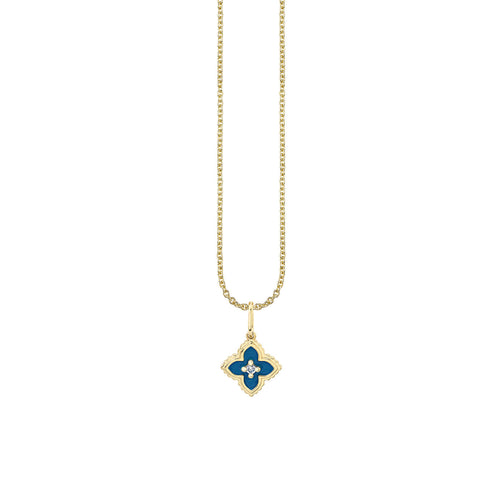Kids Collection Gold & Diamond Mini Moroccan Flower Necklace
