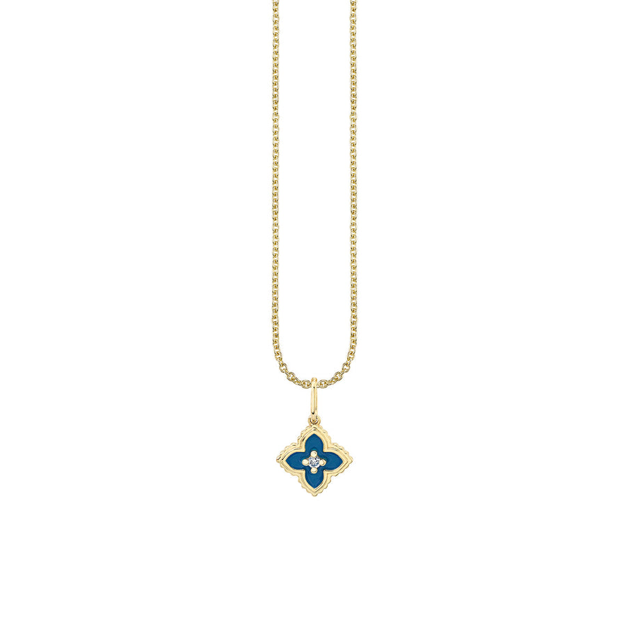 Kids Collection Gold & Diamond Mini Moroccan Flower Necklace - Sydney Evan Fine Jewelry