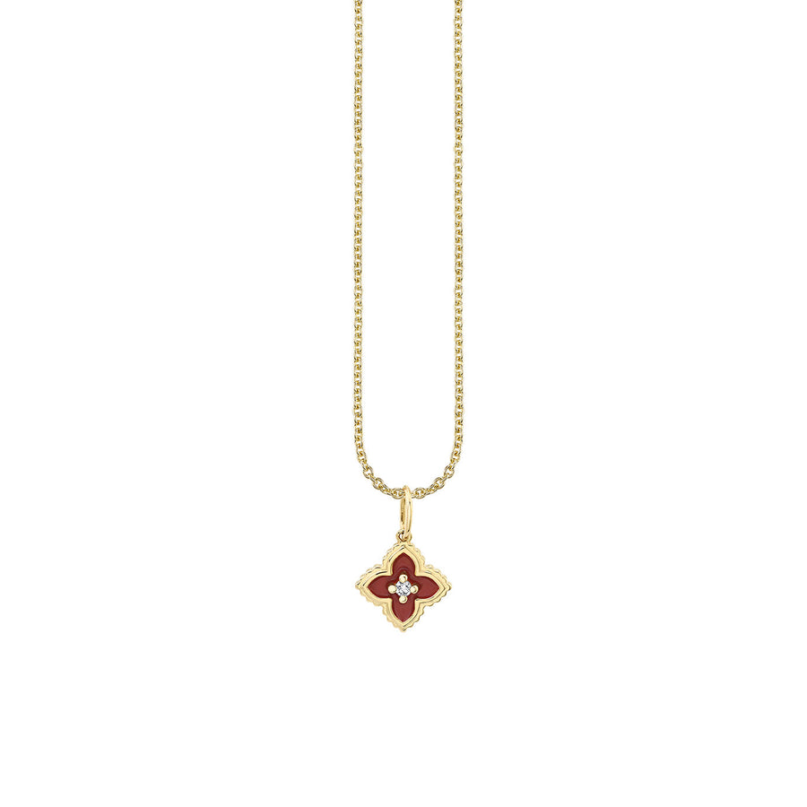 Kids Collection Gold & Diamond Mini Moroccan Flower Necklace - Sydney Evan Fine Jewelry