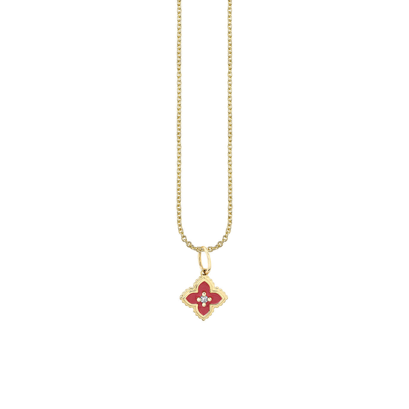 【Sydney Evan】ミニ Moroccan14カラットゴールドネックレス wit Shop Sydney Evan 14k Gold & Diamond Mini Moroccan Flower