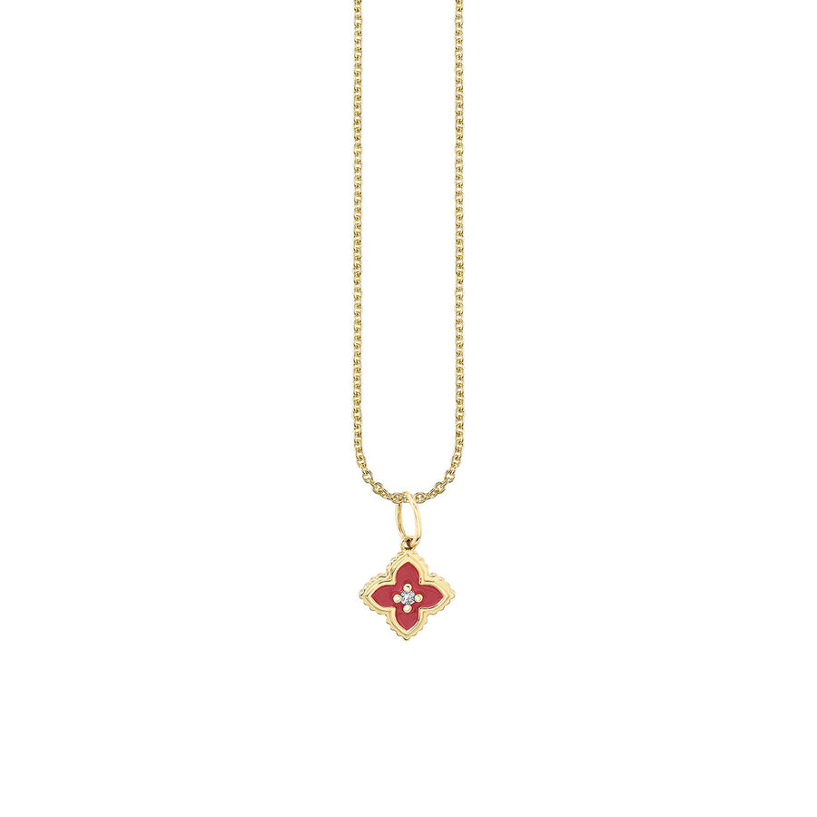 Kids Collection Gold & Diamond Mini Moroccan Flower Necklace - Sydney Evan Fine Jewelry
