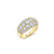 Gold & Diamond Large Puffy Ring