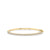 Gold & Diamond Single Row Bangle