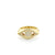 Gold & Diamond Large Evil Eye Signet Ring