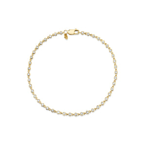 Gold & Diamond Bezel Chain Bracelet - Sydney Evan Fine Jewelry