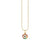 Gold & Rainbow Small Enamel Round Eye Charm