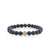 Men's Collection Gold & Diamond Evil Eye Bead on Sapphire