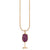 Gold & Ruby Wine Glass Charm