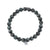 Men's Collection Gold & Diamond Chai on Grey Cat's Eye
