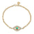 Gold & Diamond Extra Large Evil Eye Bracelet