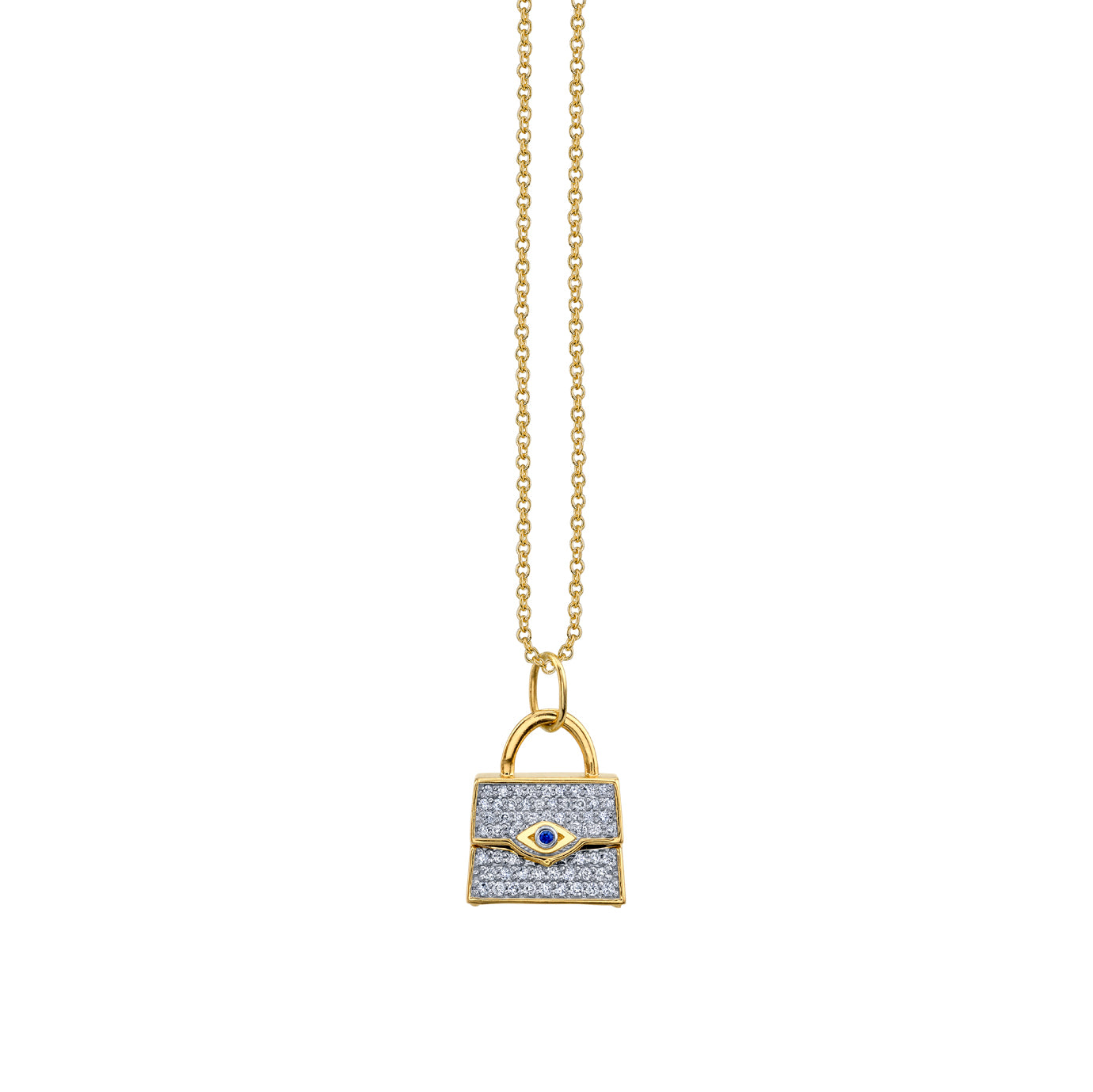 & Diamond Handbag Charm