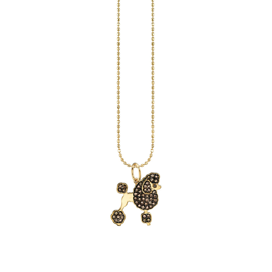Gold & Diamond Poodle Charm - Sydney Evan Fine Jewelry