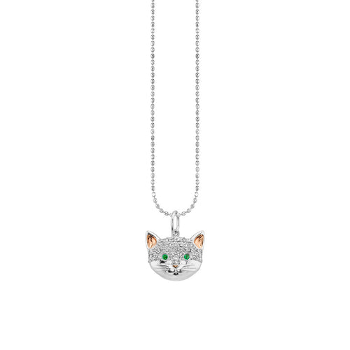 Gold & Diamond Cat Charm