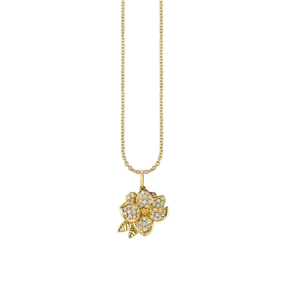 Gold & Diamond Magnolia Charm - Sydney Evan Fine Jewelry