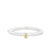 Kids Collection Gold & Diamond Tiny Clam Shell on Mother of Pearl Heishi
