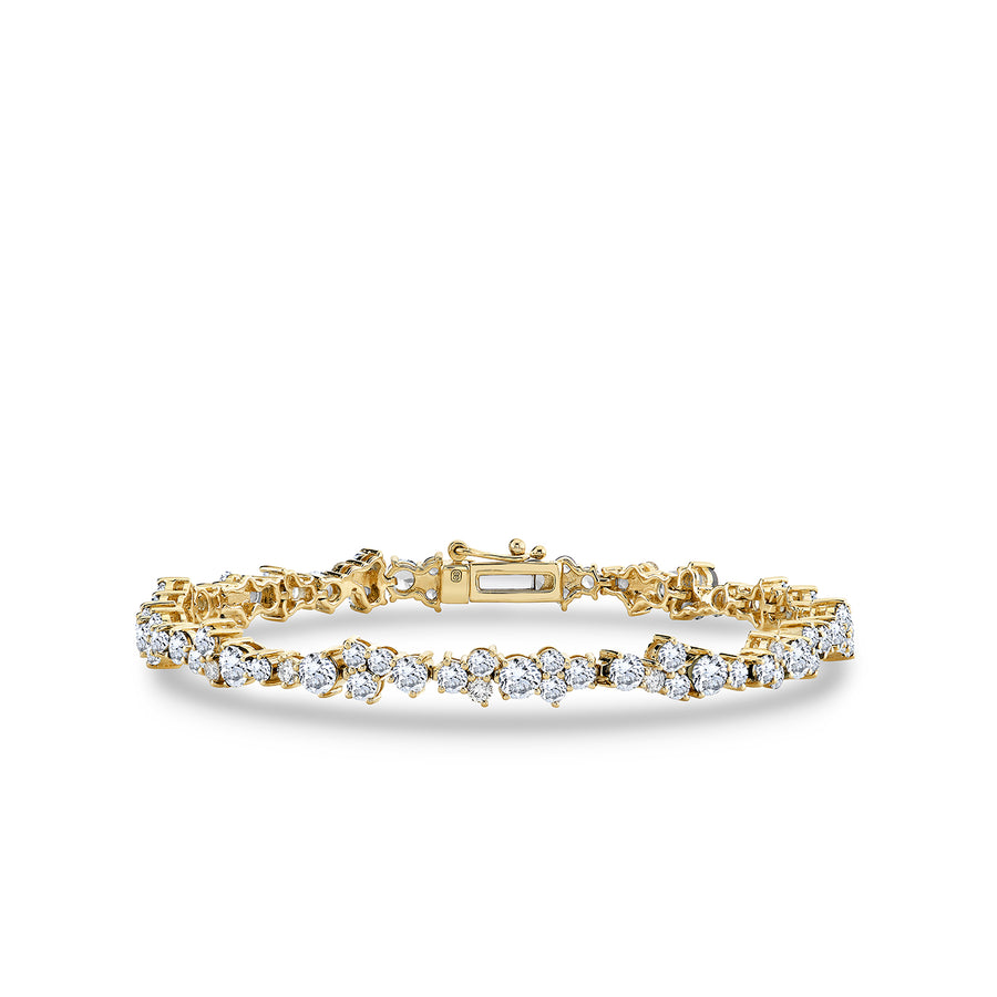 Gold & Diamond Cocktail Tennis Bracelet - Sydney Evan Fine Jewelry