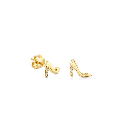 Gold & Diamond Stiletto Stud