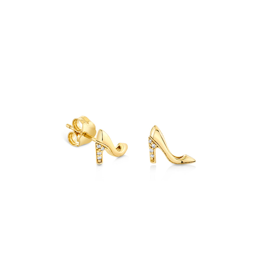 Gold & Diamond Stiletto Stud - Sydney Evan Fine Jewelry