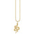 Gold & Diamond Large Etched Snake Charm
